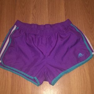 Adidas women’s purple shorts small